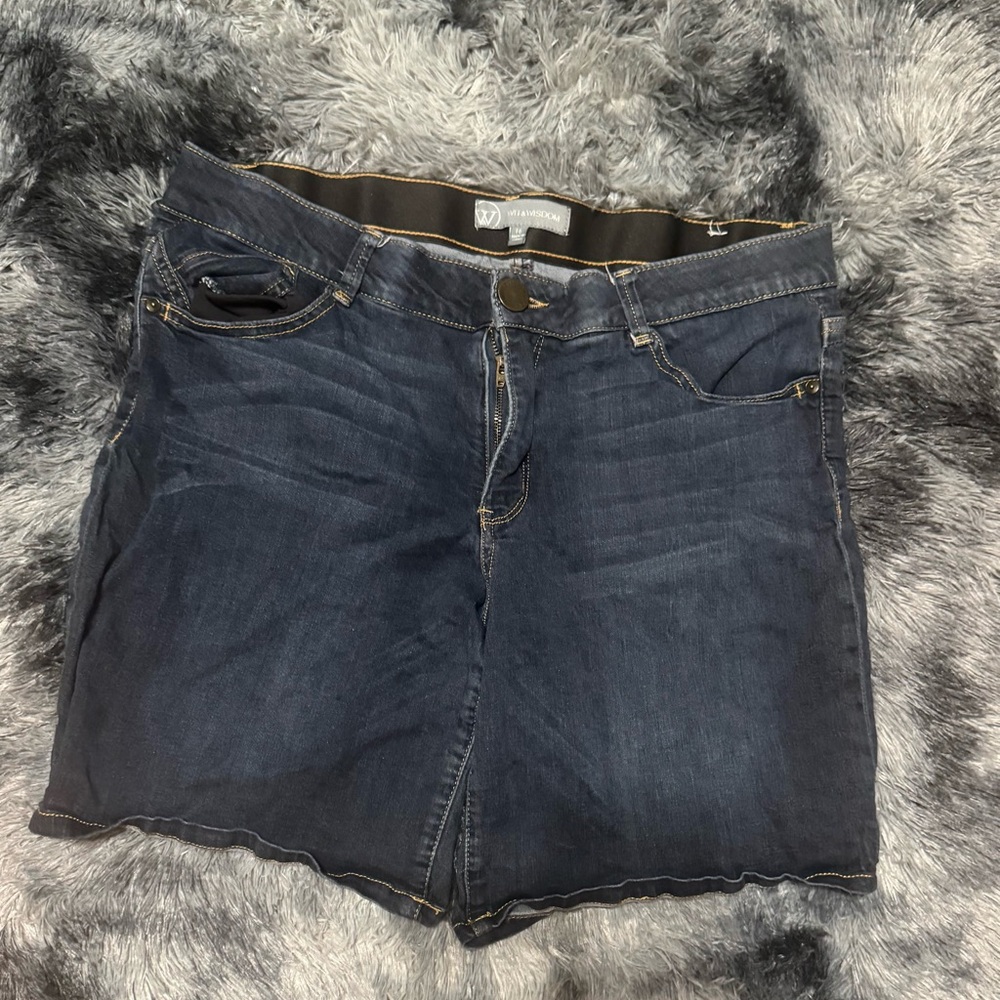 Wit & Wisdon Dark Indigo Jean Shorts